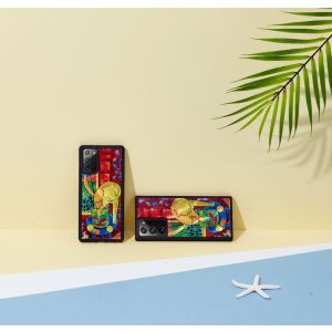 iKins Samsung Galaxy Note 20 Ultra tok - Macska és piros hal design 138727652 - IKins