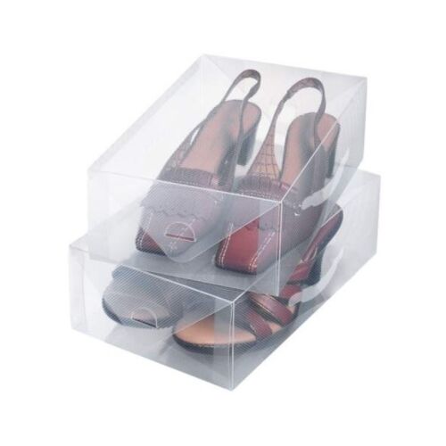 Cutii depozitare pantofi Top Class, recipiente transparente din plastic pentru organizarea pantofilor, set de 2 buc.