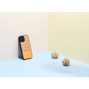 MAN&WOOD iPhone 12/12 Pro Halszálka Tok - Arancia Fekete 138728006 - Man&Wood