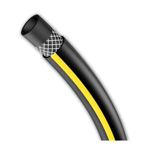 Furtun de grădină negru de 3/4 inch cu dungă galbenă - Bradas