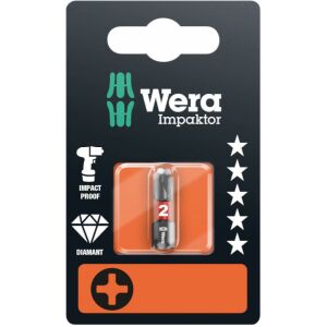 Wera 851/1 Impaktor bit PH 3 x 25mm 138728264 - Bithead