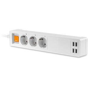 Platinet produžni kabel s 3 utičnice USB WiFi Tuya 1,8 m, bijeli (45507) 138728345 - Produžni kabel