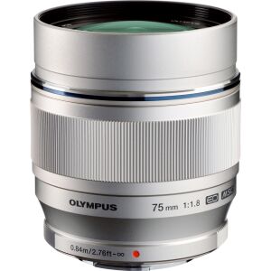 Olympus M.Zuiko Digital ED 75mm f/1.8 Ezüst Objektív 138728446 - Fényképezőgép objektív