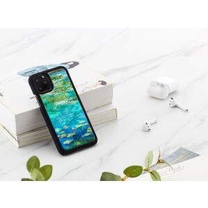 iKins SmartPhone Hülle iPhone 11 Pro Seerosen schwarz 138728480 - IKins
