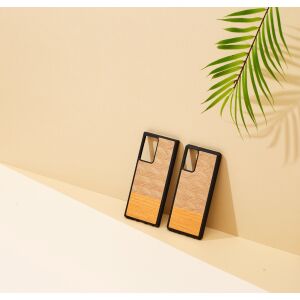 MAN&WOOD Hülle für Galaxy Note 20 Fischgrätmuster Arancia Schwarz 138728499 - Man&Wood