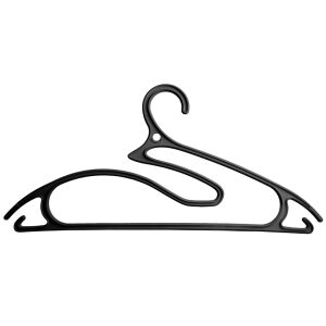 Wieszaki na ubrania 5 szt. plastikowe 5w1 kolekcja 42cm czarne 138728629 - Projektowanie wnętrz