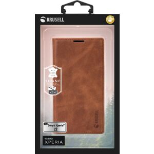 Krusell Sunne 2 Card Foliowallet Sony Xperia L2 vintage cognac 138728786 - Krusell