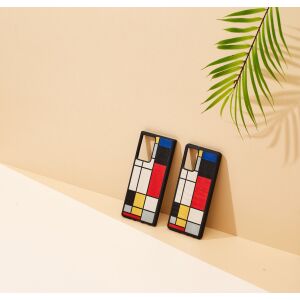 MAN&WOOD Mondrián Fa tok - Galaxy Note 20, Fekete 138728871 - Man&Wood