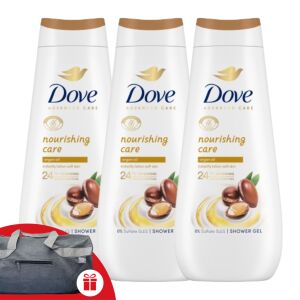 Dove Advanced Care Nourishing Care Душ гел 3x400ml с безплатна спортна чанта - Dove