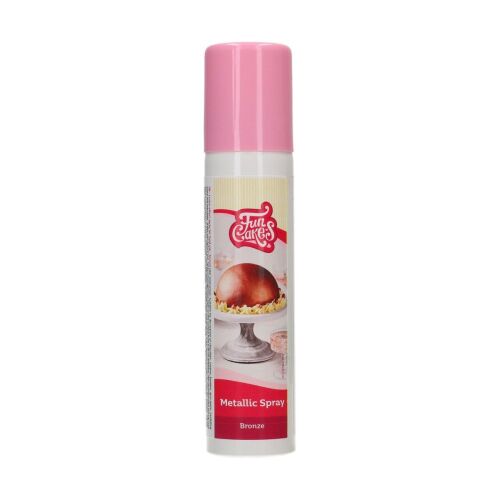 FunCakes Metál Színű Spray - Bronz, 100ml