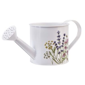 Virágmintás fehér öntözőkanna