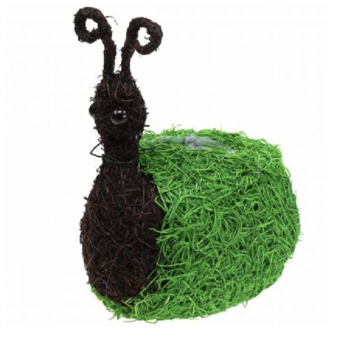 Csiga alakú virágcserép, dekoratív kerti ültető