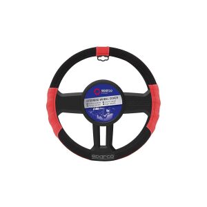 Sparco Sport Line piros/fekete perforált kormányvédő 38cm - Sparco