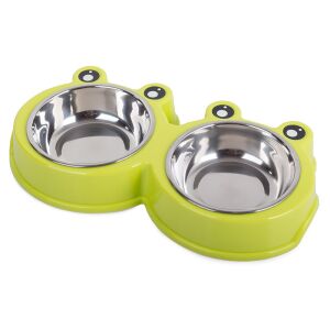 Podwójna miska metalowa dla kota 0,3l X 2 138740716 - Kontrola gryzoni