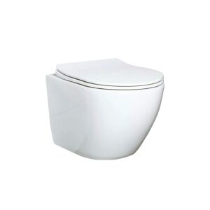 Delano Wandtoilette ohne Rand mit weich schließendem Sitz 138741435 - Toiletten