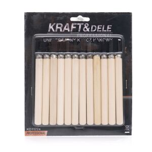 Dalti sculptura lemn Kraft&Dele, set 12 piese, diferite forme, cod KD11774 138743069 - Dalte
