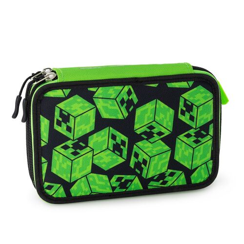 Minecraft Creepers 3-poschodový peračník, zatvorený pohľad s dizajnom Creeper