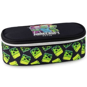 Penar oval Minecraft Movie - Negru cu design Creeper - Minecraft