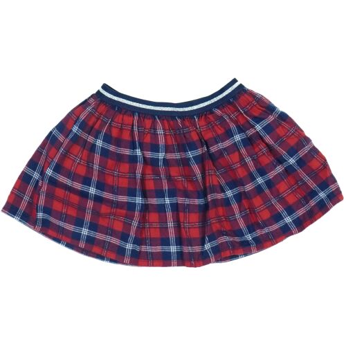 Benetton Lány Szoknya - Piros Kockás Csillogó - 92-es méret