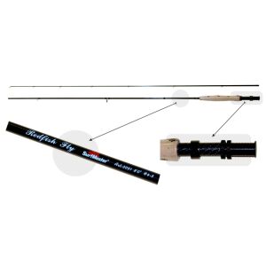 Fliegenrute Surf Master Red Fish Fly 4-6 Klasse, Länge 2,74 m. 138746053 - Angelruten