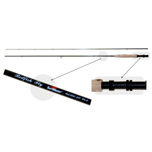 Fliegenrute Surf Master Red Fish Fly 4-6 Klasse, Länge 2,74 m. 138746053