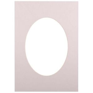 Passepartout 21x29,7, hellgrau oval 138746094 - Bilderrahmen