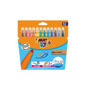BIC Długopisy filcowe KID Couleur XL CBW 12 kolorów 138746145 - Filctoll