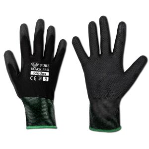 Handschuhe PURE BLACK PRO PU, Größe 10 138746432 - Arbeitshandschuhe