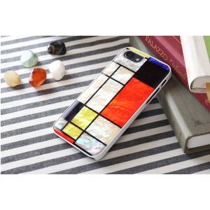 iKins maskica za Apple iPhone 8/7, mondrian bijela 138746712 - Maskica za mobitel