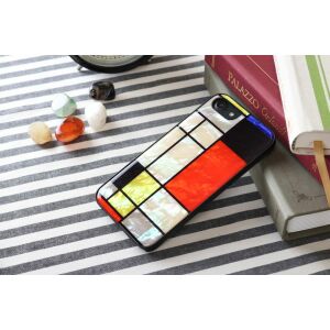 Etui iKins do Apple iPhone 8/7 Mondrian Black 138746714 - Artykuły techniczne i elektronika