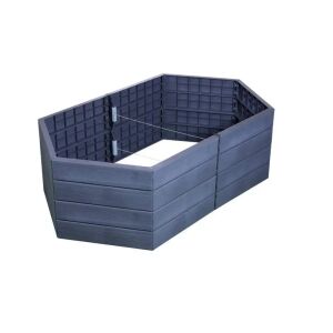 ERGO Quadro povišena gredica, prazna, pogled iz kuta - Vrtlarenje