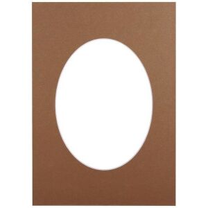 Passepartout 21x29,7, owal brązowy 138746822 - Ramka na zdjęcia