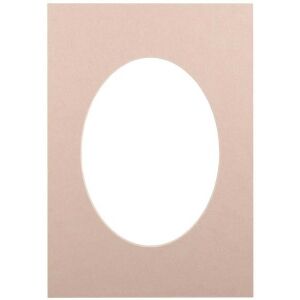 Passepartout 21x29,7, beige oval 138746999 - Bilderrahmen