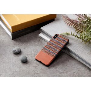 MAN&WOOD Barna Kockás iPhone XS Max Okostelefon Tok 138747065 - Man&Wood