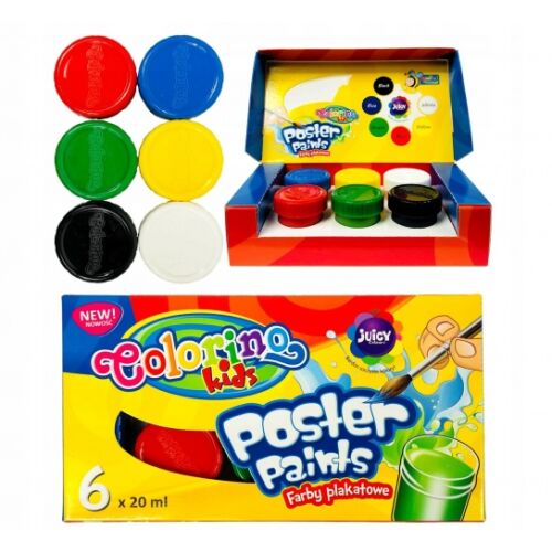 Farby na plagáty Colorino Kids 6 farieb 20 ml 138747130