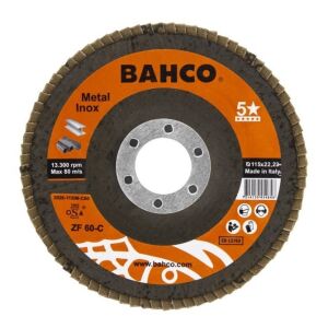 Bahco INOX+Fe P80 Kúpos Csiszolókorong - 125mm, Fémhez és Rozsdamentes Acélhoz 138747232 - Bahco