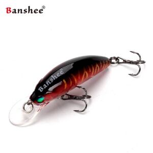 Воблерис Banshee Crankbait 45mm 4.7g GO-CM001 Червен Черен Гръб, Plūdrus 138747379 - Риболовна стръв
