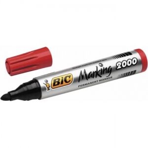 Marker permanentny BIC ECO 2000 2-5 mm, czerwony, 1 szt. 000033