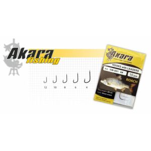 Haken mit Leine Akara Roach SW-001 BN4 138747476 - Kreishaken