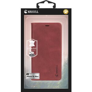 Krusell Sunne 4 Card FolioWallet Apple iPhone XS Max vintage červená 138747642 - Krusell