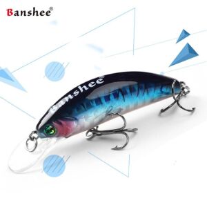 Banshee Crankbait Wobbler - 45mm, Kék Hátú, Úszó