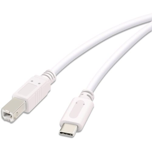 Kabel Vivanco USB-C - USB-B 1,8 m, biały (45355) 138748267