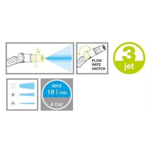 Düse mit variabler Durchflussrate „3 JET“ 138748286 - Anschlüsse und Zubehör