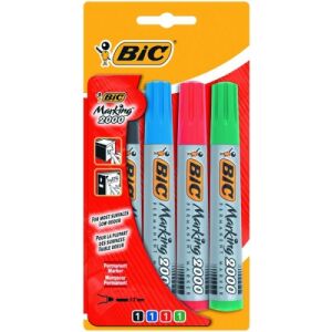 Permanentný popisovač BIC ECO 2000 2-5 mm, sada 4 farieb 020040