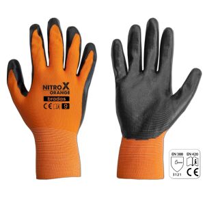 Handschuhe NITROX ORANGE NITRIL, GRÖSSE 11 138748558 - Arbeitshandschuhe