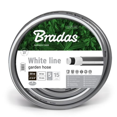Градински маркуч Bradas White Line 3/4 инча 30м на руло