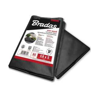 Anti-Unkrautvlies 80g/m² schwarz, 0,8m x 10m 138748775 - Bradas