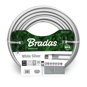 Furtun de grădină Bradas NTS White Silver 3/4 inch 30m, vedere încolăcită - Bradas