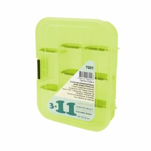 Aquatech 7001 Horgász Doboz - Kivehető Elválasztókkal, 160x130x35mm