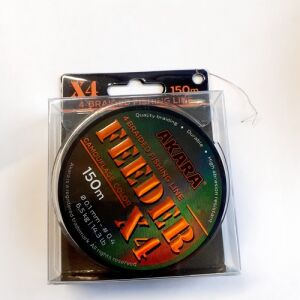 Pletená šnúra AKARA Feeder X-4 Camo, dĺžka 150 m, hrúbka 0,12 mm, test, 7,90 kg 138748972 - Rybárske šnúry